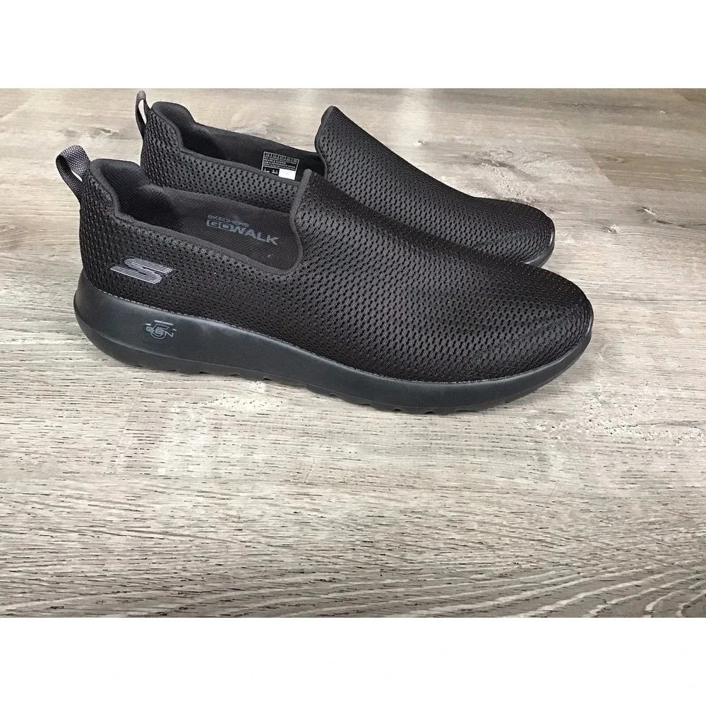 Skechers Go Walk Max Mens Size 13 Black Slip On Walking Shoes 54600 NEW